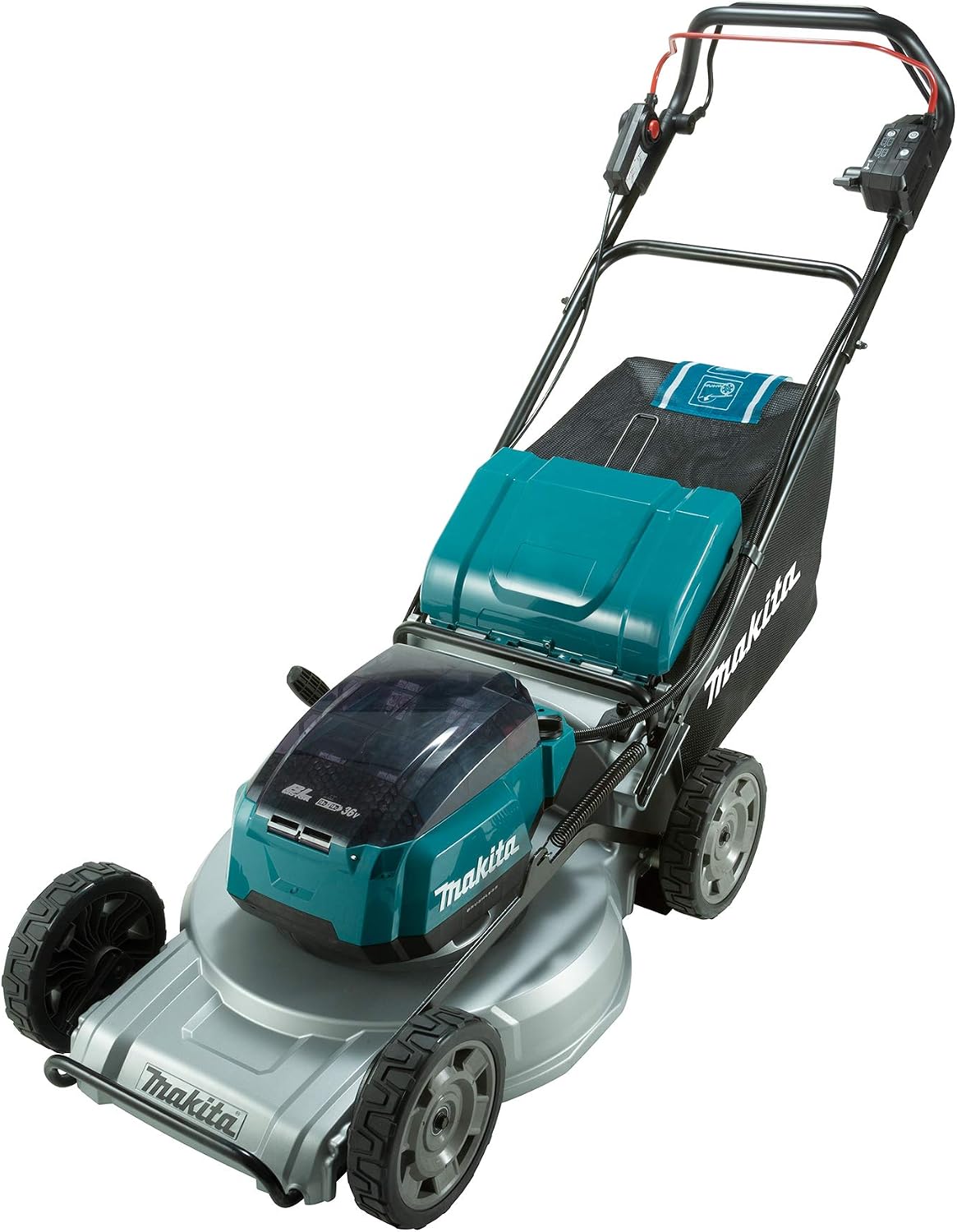 Makita DLM533Z Rasenmäher, ohne Akku, ohne Ladegerät, Blau/Schwarz/Silber