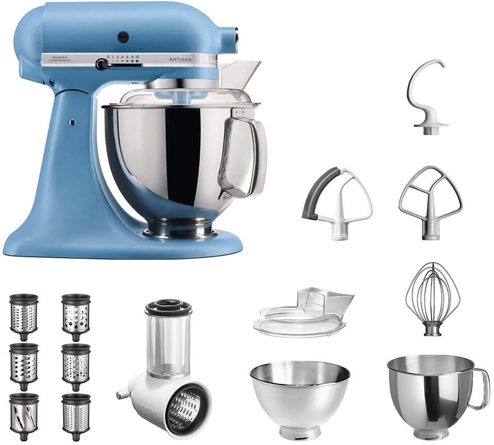 KitchenAid Küchenmaschine, für die Küche, Blau/Silber