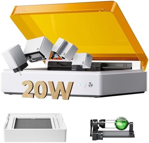 xTool M1 ULTRA Gravurwerkzeug, 20 W, Weiß/Orange