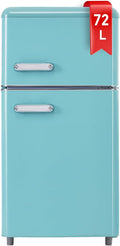 Kühlschrank, mit LED, verstellbar, mit Stauraum, Blau, DRIXNO