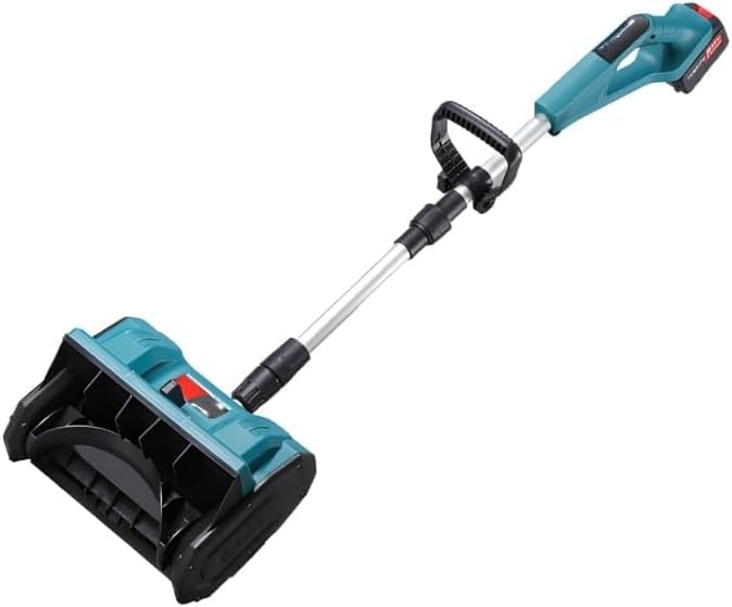 Snow Shovels, 21 V, verstellbar, bürstenlos, für die Terrasse, Blau/Schwarz/Silber