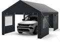 Carport Zeltgarage, 600 × 363 cm, winterfest, Grau, COSTWAY