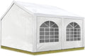 TOOLPORT Gartenpavillon, 3 × 4 m, wasserdicht, für den Garten, Weiß