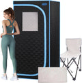 Saunateadlane L31.5 Sauna, mit Fernbedienung, Schwarz/Blau/Weiß